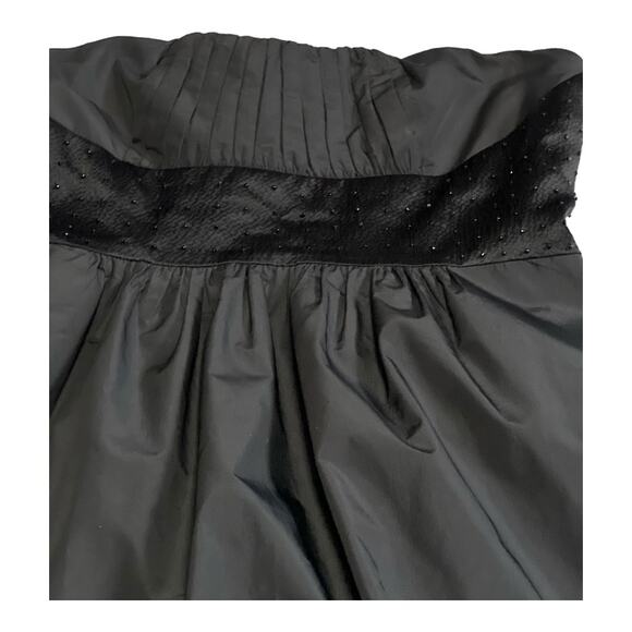 BCBGMAXAZRIA Black Beaded Strapless Cocktail Mini Dress Women's Size XS PROM - Picture 5 of 12